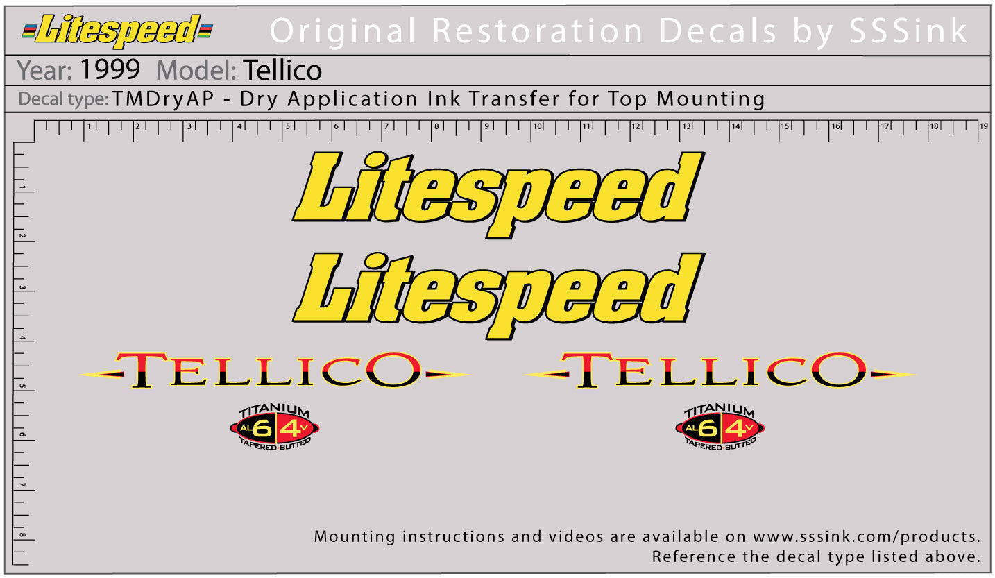1999 Tellico Decal Set