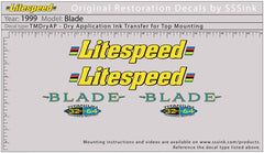 Titanium 1999 Blade Decal Set - Litespeed Bicycles