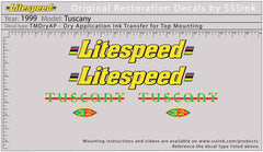 Titanium 1999 Tuscany Decal Set - Litespeed Bicycles