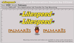 Titanium 2000 Palmares Decal Set - Litespeed Bicycles