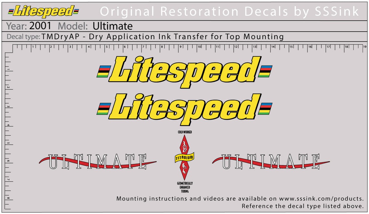 2001 Ultimate Decal Set