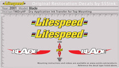 Titanium 2001 Blade Decal Set - Litespeed Bicycles