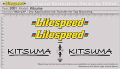 Titanium 2001 Kitsuma Decal Set - Litespeed Bicycles
