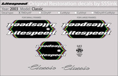 Titanium 2003 Classic Decal Set - Litespeed Bicycles