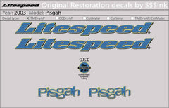 Titanium 2003 Pisgah Decal Set - Litespeed Bicycles