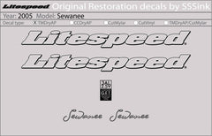 Titanium 2005 Sewanee Decal Set - Litespeed Bicycles