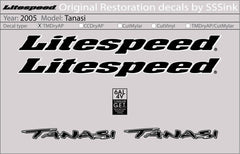 Titanium 2005 Tanasi Decal Set - Litespeed Bicycles