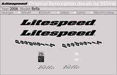 Titanium 2006 Bella Decal Set - Litespeed Bicycles