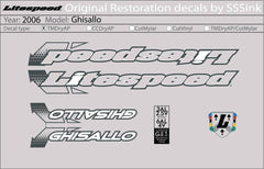 Titanium 2006 Ghisallo Decal Set - Litespeed Bicycles