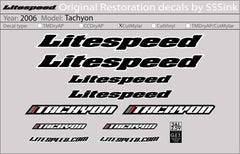 Titanium 2006 Tachyon Decal Set - Litespeed Bicycles