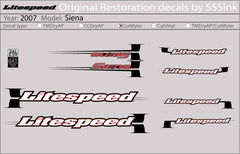 Titanium 2007 Siena Decal Set - Litespeed Bicycles