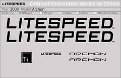 Titanium 2008 Archon Decal Set - Litespeed Bicycles