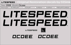 Titanium 2008 Ocoee Decal Set - Litespeed Bicycles