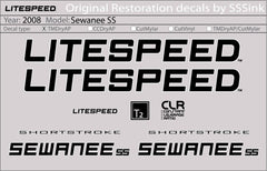 Titanium 2008 Sewanee SS Decal Set - Litespeed Bicycles