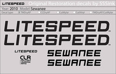 Titanium 2010 SEWANEE DECALS - Litespeed Bicycles