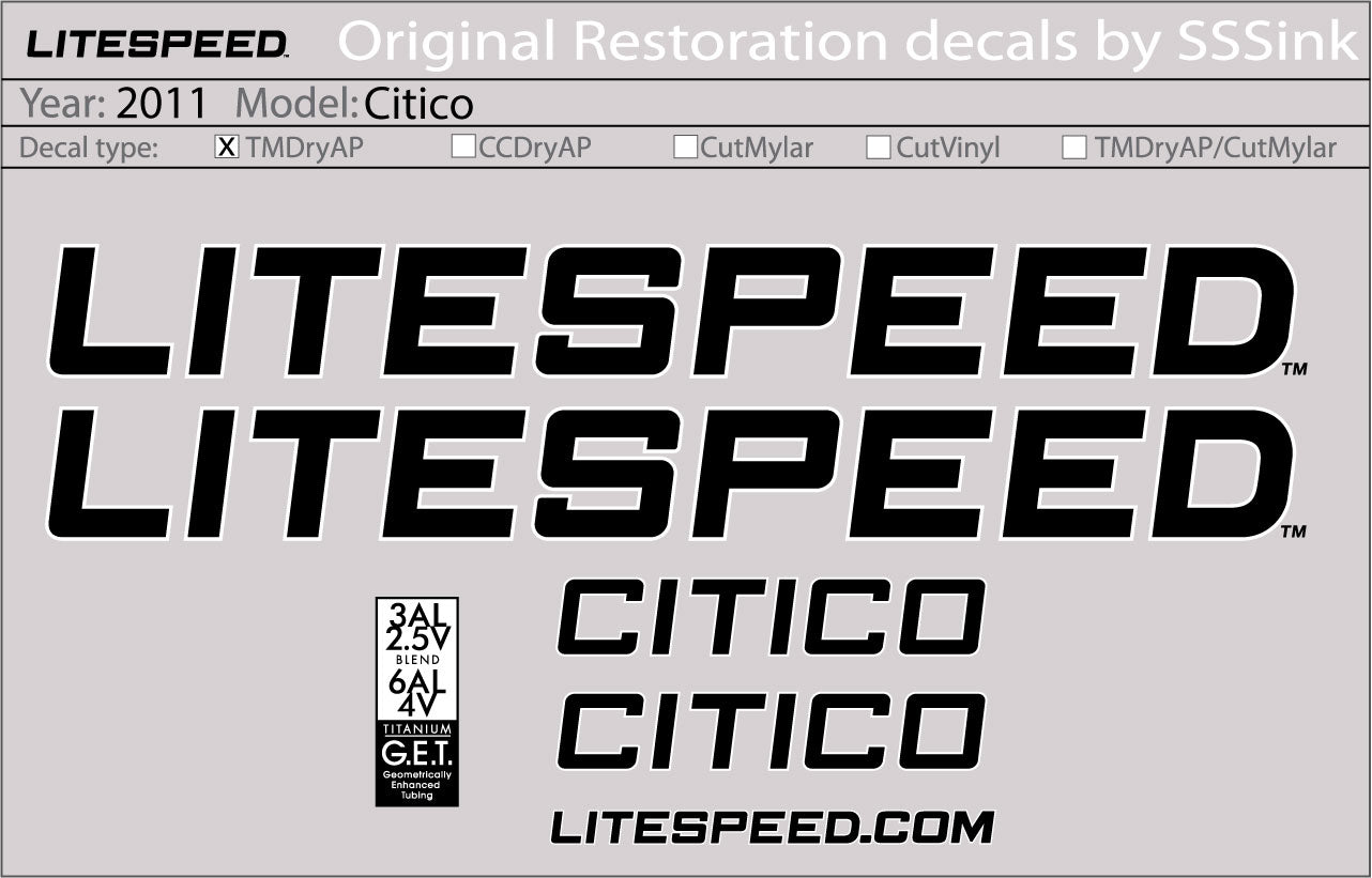 2011 CITICO DECALS