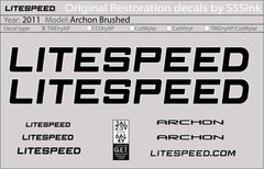 Titanium 2011 ARCHON DECALS - Litespeed Bicycles