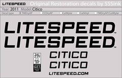 Titanium 2011 CITICO DECALS - Litespeed Bicycles