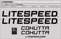 Titanium 2011 COHUTTA DECALS - Litespeed Bicycles