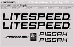 Titanium 2011 PISGAH DECALS - Litespeed Bicycles