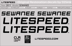 Titanium 2011 SEWANEE DECALS - Litespeed Bicycles