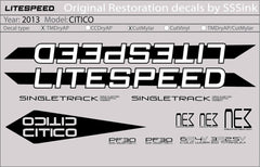 Titanium 2013 CITIGO DECAL SET - Litespeed Bicycles