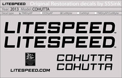 Titanium 2013 COHUTTA DECAL SET - Litespeed Bicycles
