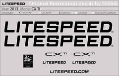 Titanium 2013 CX - TI DECAL SET - Litespeed Bicycles