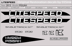 Titanium 2013 PISGAH DECAL SET - Litespeed Bicycles
