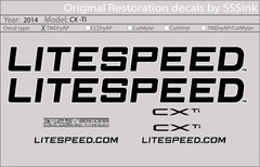 Titanium 2014 CX - TI DECAL SET - Litespeed Bicycles
