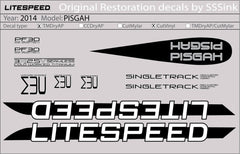 Titanium 2014 PISGAH DECAL SET - Litespeed Bicycles