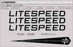 Titanium 2014 T5 DECAL SET - Litespeed Bicycles
