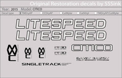 Titanium 2015 CITICO DECAL SET - Litespeed Bicycles