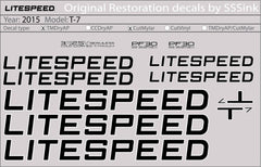 Titanium 2015 T5 DECAL SET - Litespeed Bicycles