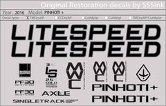 Titanium 2016 PINHOTI + DECAL SET - Litespeed Bicycles