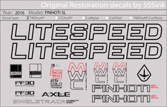 Titanium 2016 PINHOTI SL DECAL SET - Litespeed Bicycles