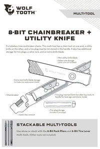 Titanium 8 - Bit Chainbreaker + Utility Knife Multi - Tool - Litespeed Bicycles