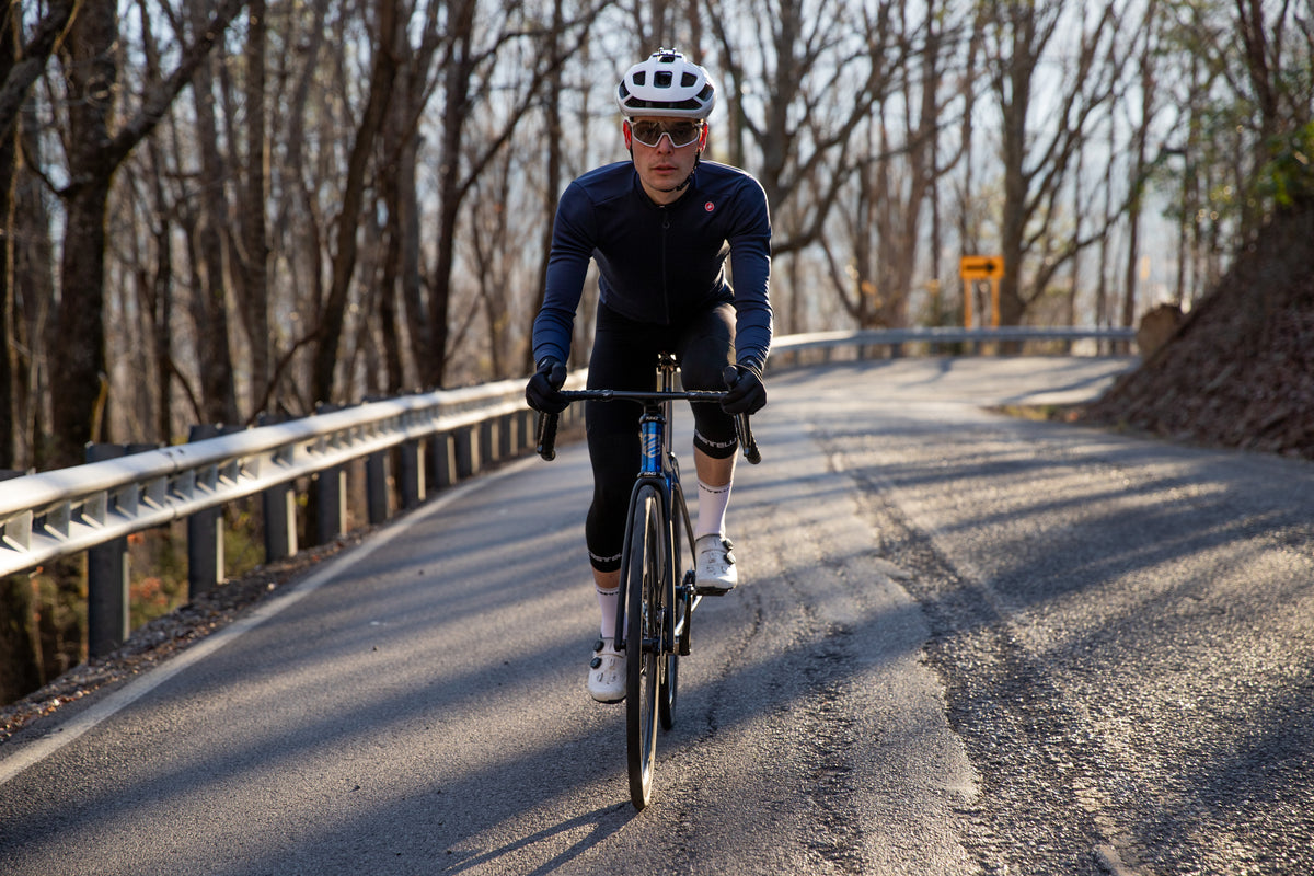 Coll dels Reis Action Shot Straight On on a Mountain Road