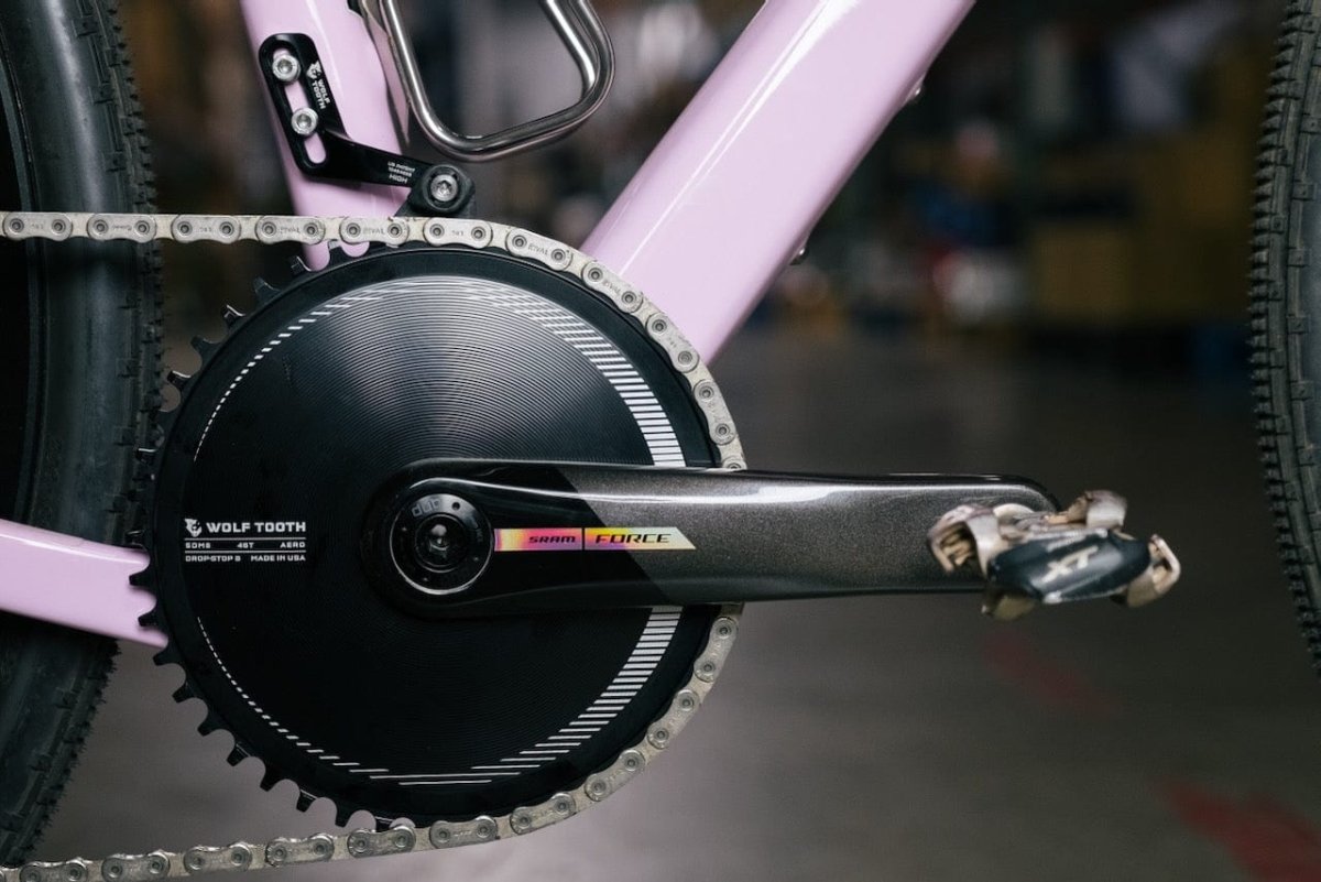 Titanium Aero Direct Mount Chainring for SRAM 8 - Bolt Gravel / Road Cranks - Litespeed Bicycles