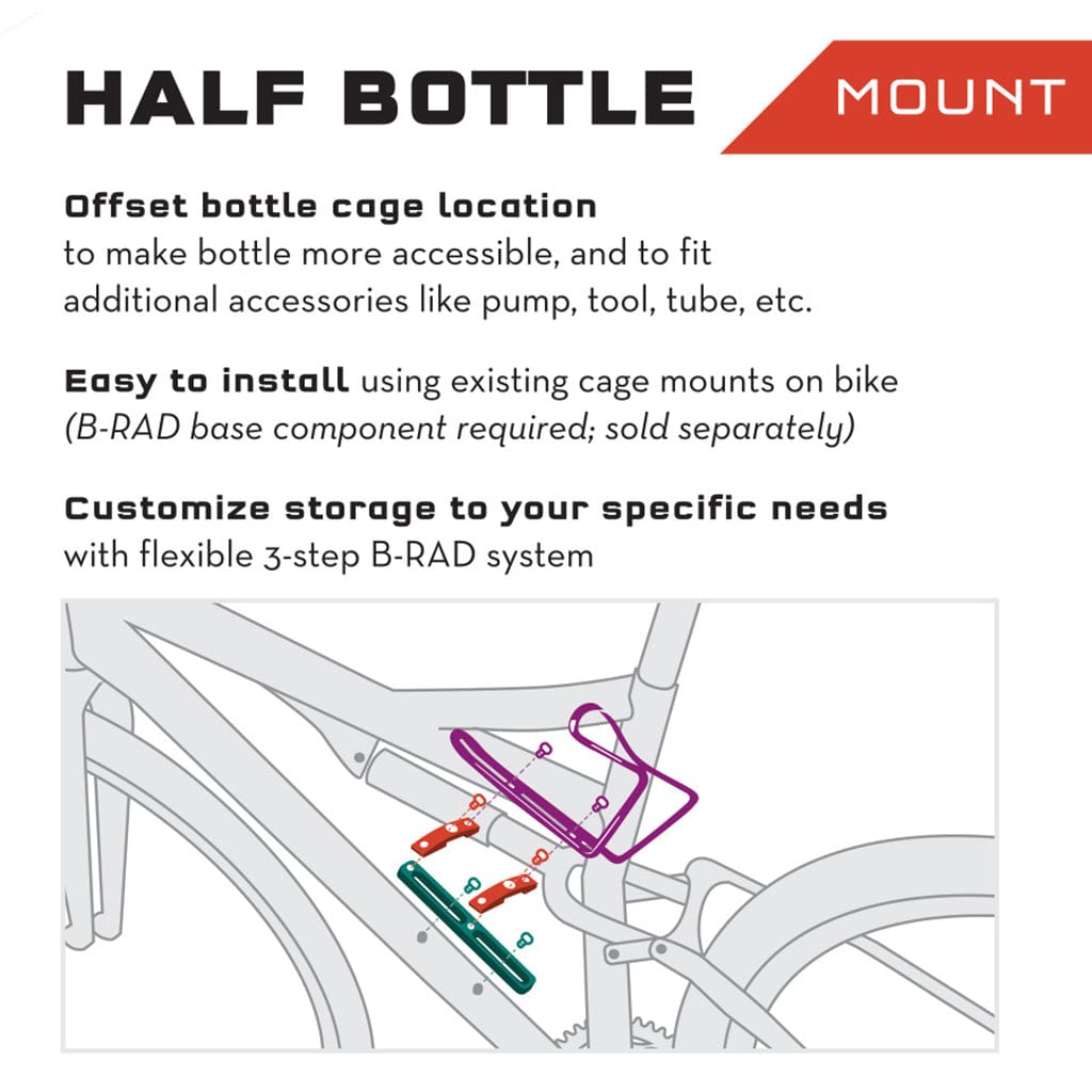 Titanium B - RAD Half Bottle Adapter - Litespeed Bicycles