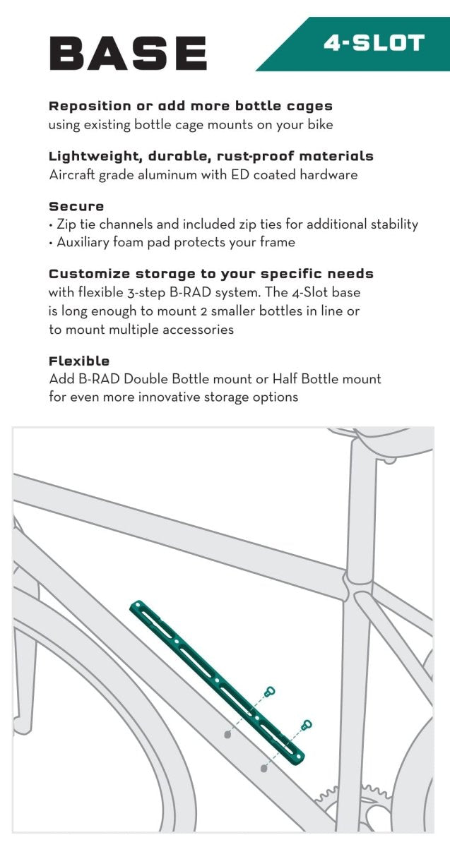 Titanium B - RAD Mounting Bases - Litespeed Bicycles