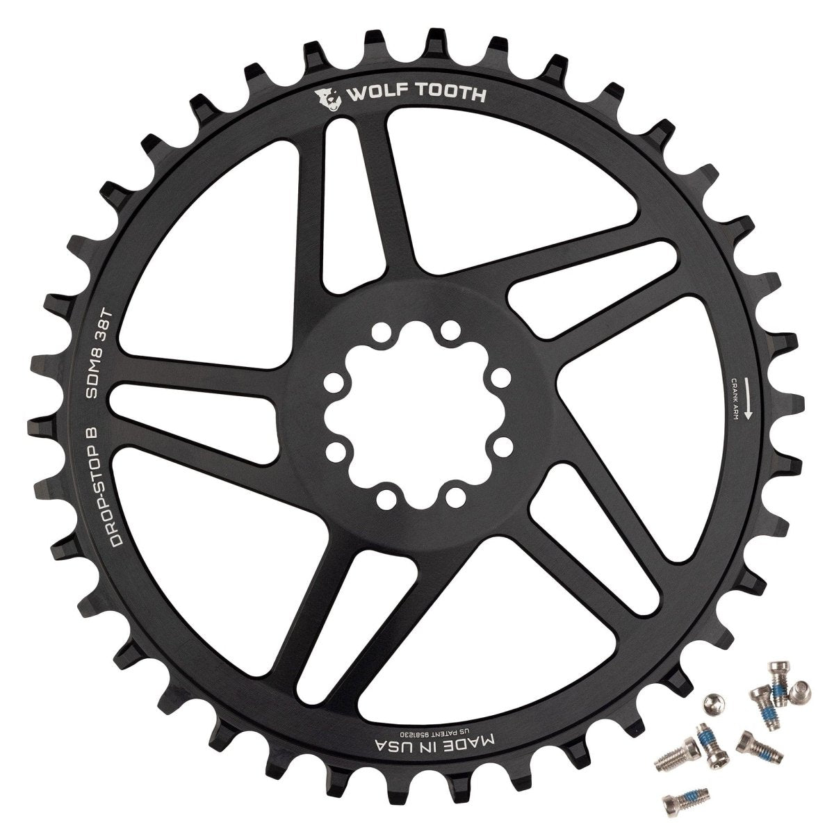 Titanium Direct Mount Chainrings for SRAM 8 - Bolt Gravel / Road Cranks - Litespeed Bicycles