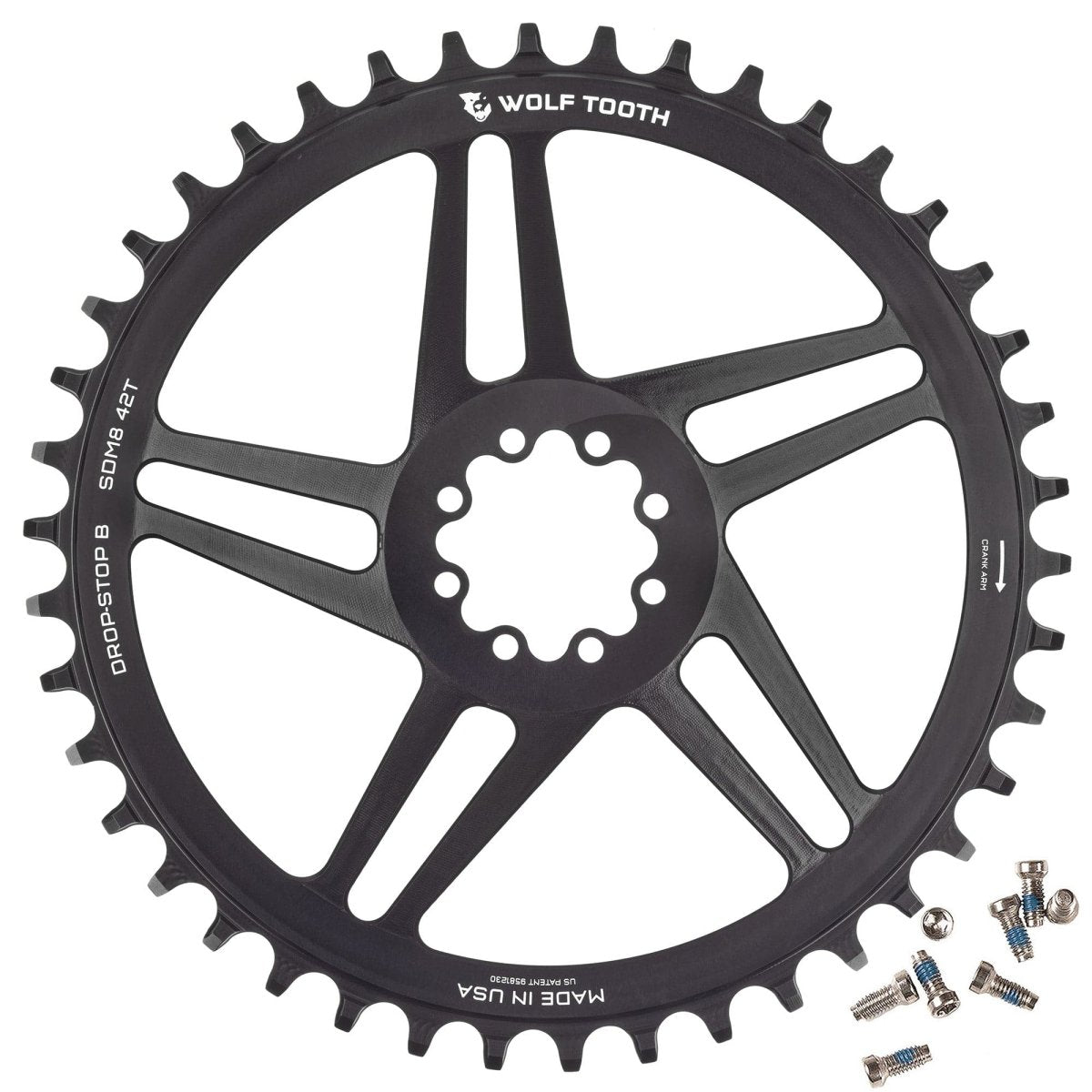 Titanium Direct Mount Chainrings for SRAM 8 - Bolt Gravel / Road Cranks - Litespeed Bicycles