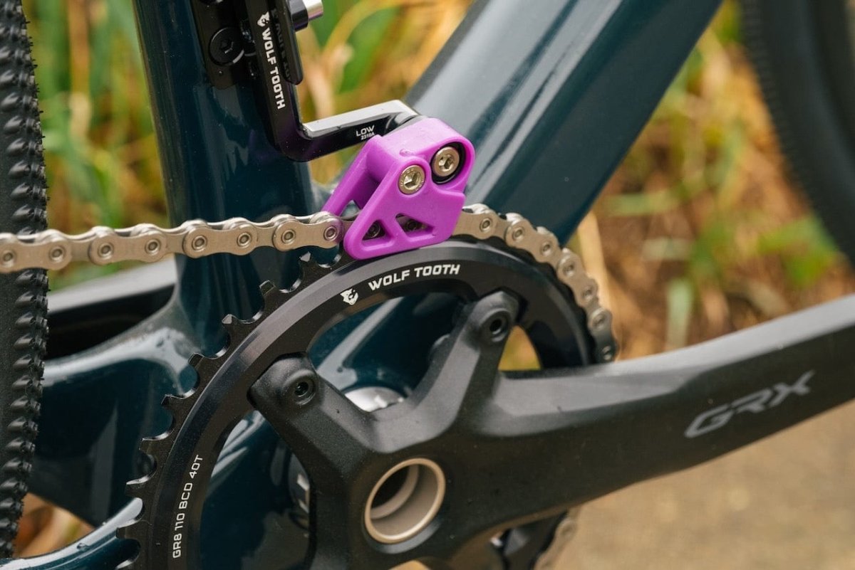 Titanium GnarWolf Chainguide Braze-On Mount rev2 - Litespeed Bicycles