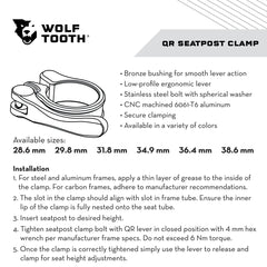 Titanium Seatpost Clamp Quick Release - Litespeed Bicycles