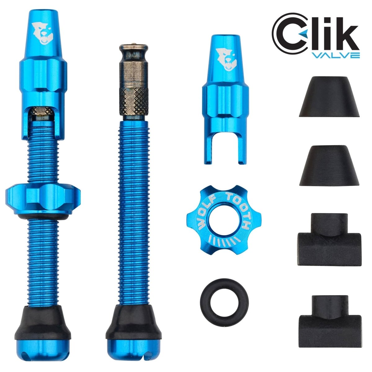 Titanium Tubeless Valve Stem Kit for Clik Valve - Litespeed Bicycles
