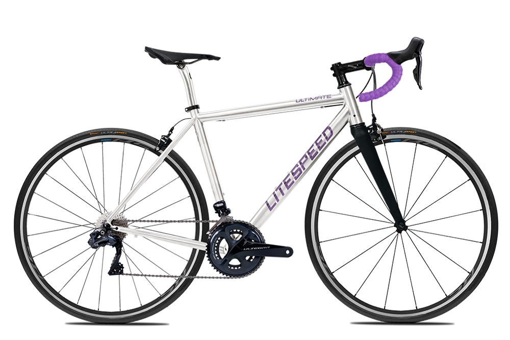 Ultimate Bike with Rim Brakes and Purple Anodized Graphics