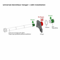 Titanium Universal Derailleur Hanger - UDH - Litespeed Bicycles
