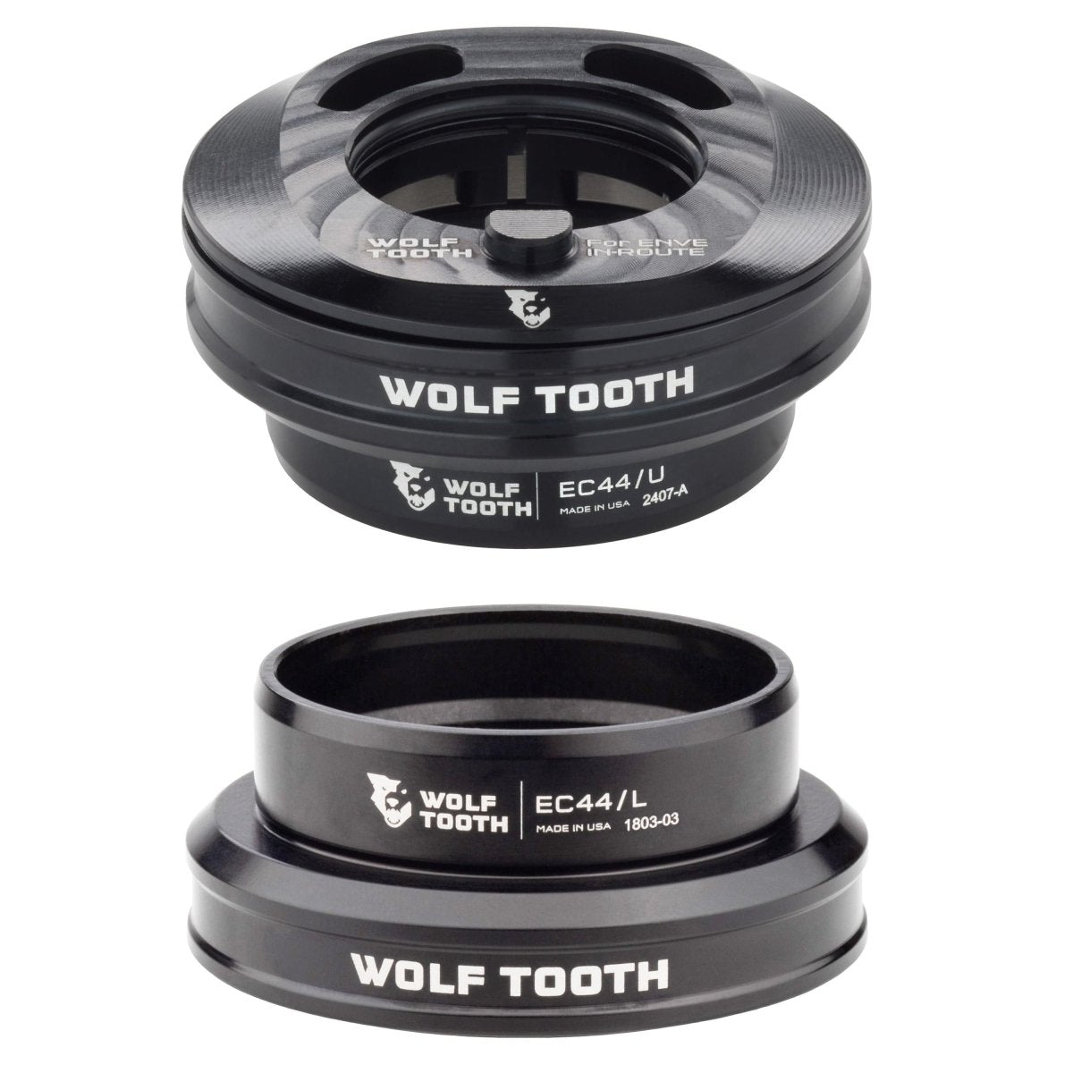 Titanium Wolf Tooth Premium EC44 Internal Aero Headset for ENVE IN - Route System - Litespeed Bicycles