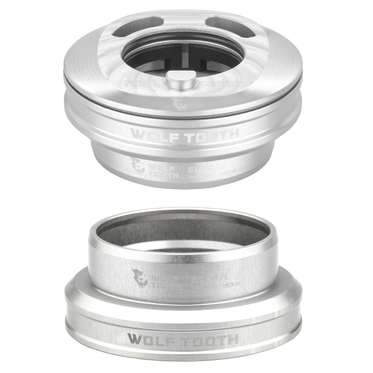 Titanium Wolf Tooth Premium EC44 Internal Aero Headset for ENVE IN - Route System - Litespeed Bicycles